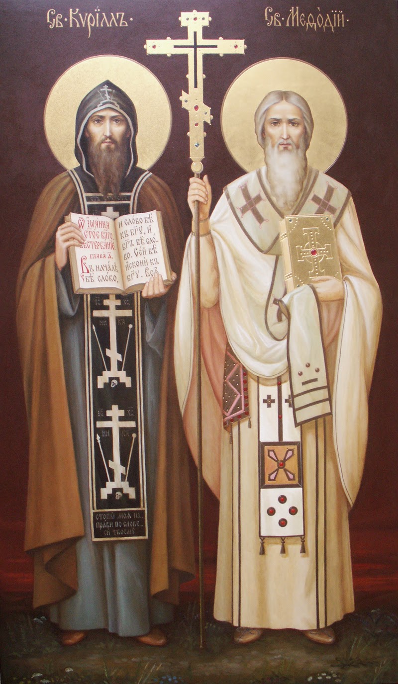 Santo do dia 14 de fevereiro: São Cirilo e São Metódio  Santuário Basílica  de São Sebastião Frades Capuchinhos